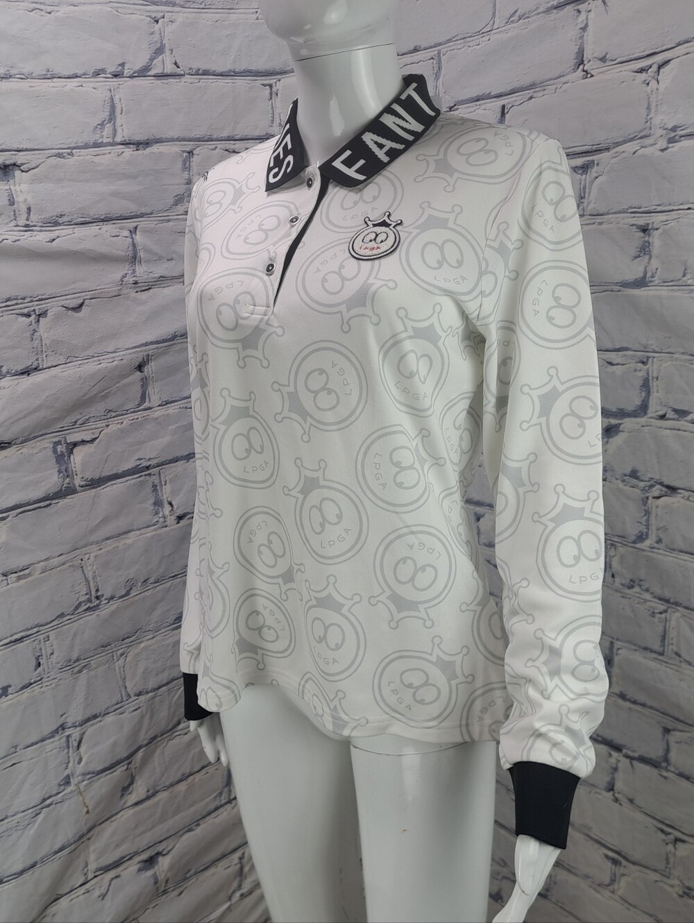 NWT  LPGA Gallery Fantasy Series Womens Golf Polo Golfing Shirt AOP Medium / 100